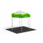 Select Hexagon 3 m folding pavilion combined with the 3 m base plate set