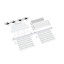 Delivery content: freestanding version, system width 600 cm, system height 225 cm