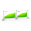 Café Banner with 2 fields, straight position