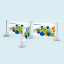 Café Banner, multifield  with 3 fields & T-shape setup