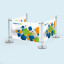 Café Banner, multifield  with 3 fields & U-shape setup