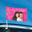 Car Flag with wedding motif