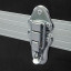 Snap lock (lockable with padlock) detail