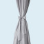 Leg drape with decoratively tied in ribbon band