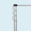T-Pole® 200, 4-level height adjustable between 2.20 m - 6.00 m