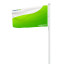 Double-layered flag, same print on both sides, back view
