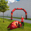 Halfmoon Banner & Event Bow Air - perfect combination for sporting events