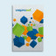 Aluminum composite panels, silver, in portrait format 2:3