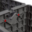 Plug-in connectors of individual cubes to form two- or three-seaters