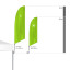 Size comparison Bowflag® Basic with vertical Bowflag® holder