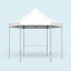 Pop Up Tent Select Hexagon - example with 1 crossbar for half-height walls
