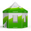 Faltzelt inkl. 5 Wänden m. Fenster und 1 Wand mit Tür
