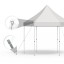 Select Hexagon folding gazebo with guy rope set (optional accessory)