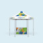 Pop Up Tent Select Hexagon - example with1 half-height walls 1,5 m