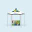 Pop Up Tent Select Hexagon - example with1 half-height walls 1,5 m