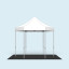 Gazebo  Select Hexagon 3 m combined with floor panel set