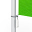 Hoist flag for presenter with climbing stop weight