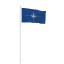 Sonderfahnen: Fahne im Querformat mit Kordel, NATO