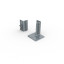 Accessory set for keder frame flex - inside corner, right corner