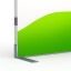 Keder display Flex T, detail: single-sided base