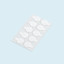 Adhesive buffer transparent ø 15 mm, set of 10