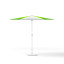 Small parasol with crank ø 250 cm, without valance, frame white