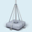 Crossbar base Ø 110 cm/3.3kg incl. water-fillable weight 50 l