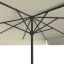 Sonnenschirm beige, 250 x 250 cm, Ansicht von unten