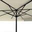 Sonnenschirm beige, 300 x 300 cm, Ansicht von unten