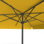 Sonnenschirm orange, 300 x 300 cm, Ansicht von unten