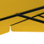 Sonnenschirm orange, 300 x 300 cm, robuste Streben