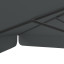 Sonnenschirm anthrazit, 250 x 250 cm, robuste Streben