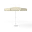Sonnenschirm beige, rund, ø 300 cm mit Kurbel, einfarbig