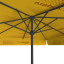 Sonnenschirm mit Logodruck, 250 x 250 cm, Ansicht von unten