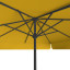 Sonnenschirm orange, 250 x 250 cm, Ansicht von unten