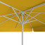 Sonnenschirm orange, 250 x 250 cm, Ansicht von unten
