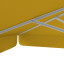 Sonnenschirm orange, 250 x 250 cm, robuste Streben