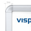 Snap frame profile, profile width 32 mm with silver-colored rounded corners 