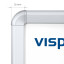 Snap frame profile, profile width 32 mm with silver-colored rounded corners