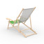 Deck chair with armrest & drink holder - back view