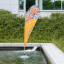 Floating base with swivel and spring - advertising on water