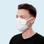 Face mask made of 100 % cotton - adapts to the shape of the face