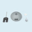 Delivery content: counterweight, water fillable base P3, swivel, cord