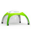 Inflatable Tent Air 5 x 5 with 1 solid wall, transparent