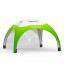 Inflatable Tent Air 6 x 6 with 1 solid wall, transparent
