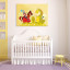 Childrens Room Decor - poster with stainless steel spacers