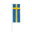 Schwedenfahne im Hochformat mit Fahnen-Presenter Basic
