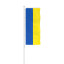 Ukrainefahne im Hochformat mit Fahnen-Presenter Basic