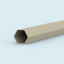 Pole made of robust hexagonal profile, powder-coated steel (ø 40 mm / 1 mm)