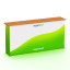 Promotion Counter LED 2x1 - printed all around, rear view
